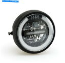 Headlight ヘッドライトは、6 1/2インチの黒いe認定モーターサイクルをリードしました Headlight LED 6 1/2 Inch Black ...