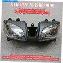 Headlight ヤマハYZF-R1 1998-1999 YZF R1にフィットするオートバイヘッドライトアセンブリヘッドランプ Motorcycle Hea...