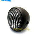 Headlight ライトヘッドライトフロントブラックグリルスクランブラーチョッパーボバーカスタム Light Headlight Front Black Gr...