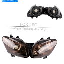 Headlight ヤマハのフロントオートバイヘッドライトヘッドランプYZF R1 2002 2003ホワイトライト Front Motorcycle Head...