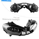 Headlight ヘッドライトクリアヘッドライトランプブラックフィットヤマハYZF R6 2003-05&YZF R6S 06-09 Head Light C...