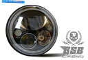 Headlight Eとサイドライトのブラックハーレーデラックスソフトアリングツーリング付きLEDヘッドライト7