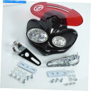 Headlight オートヴェノムブラック/レッド新しいヘッドライトプレートマッド Headlight Plate Mad for Auto Venom Bla...