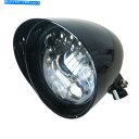 Headlight 5.75グロスブラックLEDインジケーターデイメーカーヘッドライトハーレースプリンガーFLSTSヘリテージ 5.75 gloss black...