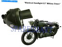 Headlight BSA WD M20 1942ブラックアウトヘッドライト6.5 "ミリタリーグリーン(KF) BSA WD M20 1942 Blackout Headlight 6.5" Military Green (KF)