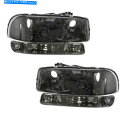 Headlight 2xヘッドライト2007 Sierra&3500クラシックボディモデルのクリアスモークコンポジット 2X Headlights Clear ...