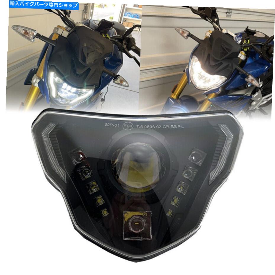 Headlight BMW G310GS/G310RѤDRLȥХLEDեȥإåɥ饤ȥ֥ Motorcycle LED Front Headlight Assembly with White DRL For BMW G310GS/G310R
