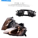 Headlight ヤマハYZF 600 R6 2008-2009のための1xオートバイフロントヘッドライトヘッドライトランプ 1x Motorcycle Fr...