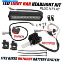 Headlight プラグnプレイLEDヘッドライトキットw/ rectifier for Kawasaki KLX 110 KLX110 2002-2009 ...
