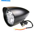 Headlight ハーレークルーズスポーツスターXL883のための黒い弾丸ヘッドライトヘッドランプ弾丸チョッパー Black Bullet Headlight...