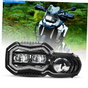 Headlight F800GS F700GS F650GSオートバイデュアルシリンダーヘッドランプのブラックLEDヘッドライト Black LED Headl...
