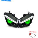 Headlight カワサキニンジャヴェルシの1000フロントランプグリーンの1xフルLEDヘッドライトアセンブリ 1X Full LED Headlight ...