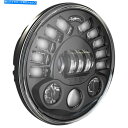 Headlight J.W.スピーカー0555071 7in。 8791台座マウントLED Adaptive 2ヘッドライト - 黒 J.W. Speaker ...
