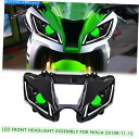 Headlight カワサキニンジャZX10R 2011-2015グリーンの1X LEDオートバイヘッドライトアセンブリ 1X LED Motorcycle H...