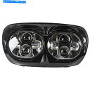 Headlight Harley-Davidson 2004-2013 Road Glide LED Headlight Black HrgLedabの場合 F...