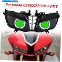 Headlight ホンダCBR600RR 2013-2018の組み立てられたヘッドライトホワイトエンジェルグリーンデーモンライト Assembled Head...