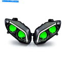 Headlight ヤマハR1 2004-06フロントヘッドランプアセンブリデーモンアイグリーンの1X LEDヘッドライト 1X LED Headlights ...