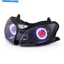 Headlight KT for Kawasaki ZZR600 2000 2008 LED ANGEL HALO EYE HID HEADLIGHT ASSE...