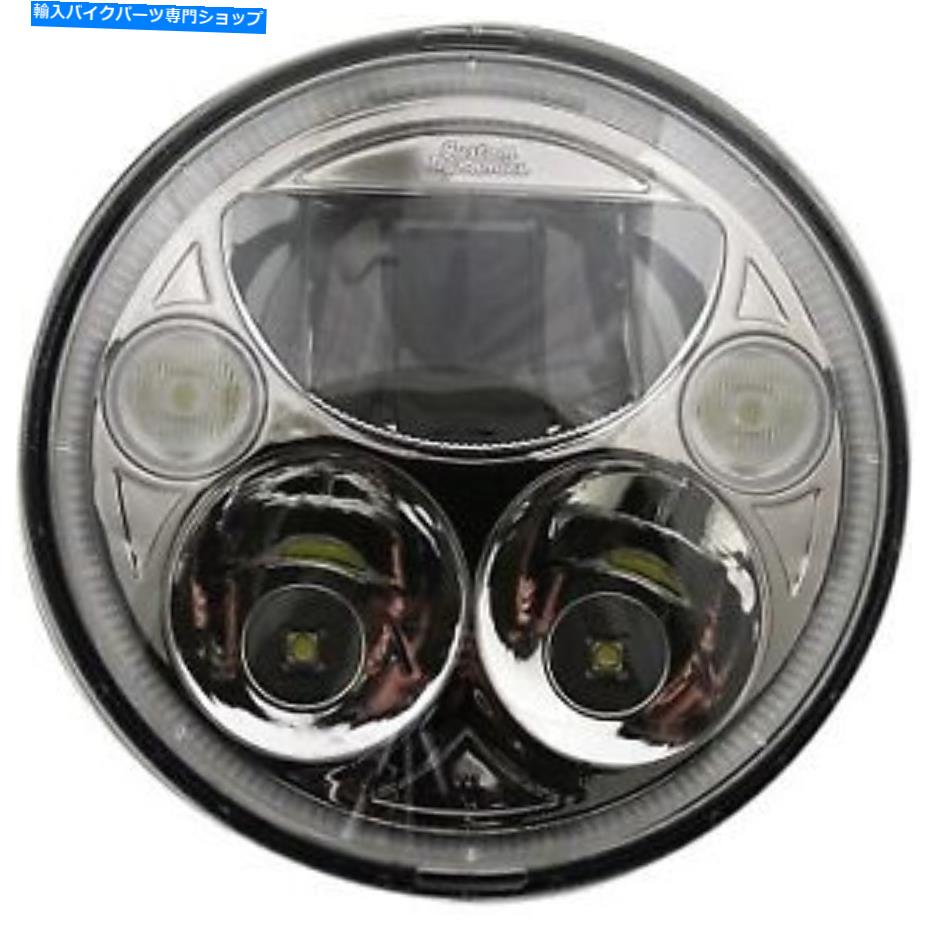 Headlight カスタムダイナミクスCDTB-7-C Chrome 7 "Trubeam LED HARLE Custom Dynamics CDTB-7-C Chrome 7" TruBeam LED Headlamp for Harley