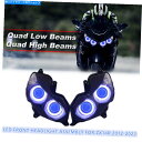 Headlight カワサキニンジャZZR1400 ZX14R 2012-2020ランプブルーの2X LEDヘッドライトアセンブリ 2X LED Headlig...