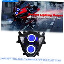 Headlight スズキGSXR1000 05-06フロントランプの1x LEDオートバイヘッドライトアセンブリ青 1X LED Motorcycle Hea...