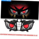Headlight ホンダCBR600RR 2013-2021オートバイフロントランプレッドの1X LEDヘッドライトアセンブリ 1X LED Headligh...