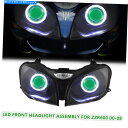 Headlight カワサキZZR600 00-08オートバイフロントランプの1X LEDヘッドライトアセンブリ 1X LED Headlight Assemb...