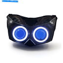 Headlight KT LED Angel Halo Eye Hid Head Light Assembly for Kawasaki Z750 2007 2...
