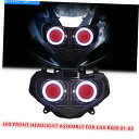Headlight スズキGSXR600 GSX-R600 2001-03フロントランプレッドの1X LEDオートバイヘッドライト 1X LED Motorcy...