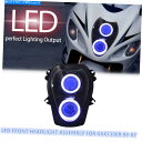 Headlight 1xフルLEDオートバイヘッドライトスズキハヤブサGSX1300R 99-07ランプブルー 1X Full LED Motorcycle H...
