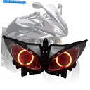 Headlight ヘッドライトアセンブリHIDプロジェクターレッドエンジェルアイズヤマハFZ6S 2003-2009 Headlight Assembly H...