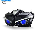 Headlight ヤマハR25 2015-2018 LEDライトバイクライトブルーのKTフルLED MOTOヘッドライト KT Full LED Moto H...