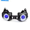 Headlight KTヘッドライトアセンブリカワサキニンジャZX6R 07-08ハローアイハイドプロジェクターブルー KT Headlight Assembl...