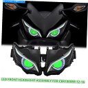 Headlight ホンダCBR1000RR 12-16フロントランプグリーンのフルLEDバイクヘッドライトアセンブリ Full LED Motorbike H...