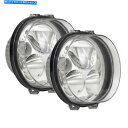 Headlight ビジョンX 5 3/4インチ。デュアルラウンドChrome Vortex LEDヘッドライトキットw/Halo-XMC-575odkit V...