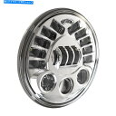 Headlight J&M 7in。適応LEDヘッドライト-Chorme -0555031 J&M 7in. Adaptive LED Headlight - ...