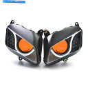 Headlight Honda CBR600RR 2007-2012ヘッドランプオレンジのLEDオートバイヘッドライトアセンブリ LED Motorcycle ...