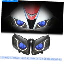 Headlight ホンダCBR600RR 2007-2012オートバイヘッドランプブルーの1X LEDヘッドライトアセンブリ 1X LED Headlight...