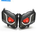 Headlight KTモーターサイクルLED Honda CBR600RR 2007-2012バイクライトヘッドランプレッド KT Motorcycle LE...