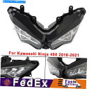 Headlight CLEヘッドライトガードプロテクターカバーヘッドランプキットフィットカワサキニンジャ400 18-21 B5 CLE Headlight G...