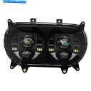 Headlight HogworkzデュアルビジョンLEDヘッドライト6500K 9800LMハーレーロードグライドFLTR 15-21 Hogworkz Du...