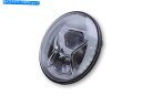 Headlight ハイサイダータイプ8 7インチ適応ドットLEDクロムオートバイヘッドライト HIGHSIDER Type 8 7 Inch Adaptive...