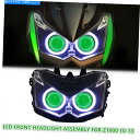 Headlight 川崎Z1000 2010-2013 LED Angel Eyes HIDプロジェクターのKTヘッドライトアセンブリ KT Headlight...