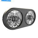 Headlight ハーレーロードグライドFLTR J.W.の99-03スピーカーLED適応ヘッドライト0555141 99-03 for Harley Roa...