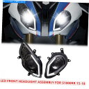 Headlight BMW S1000RRのフルLEDヘッドライトアセンブリ15-18光ファイバーフロントDRLランプ Full LED Headlight A...