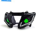 Headlight カワサキニンジャZX10R ZX10RR 2016-2020モーターサイクルグリーンの1xフルLEDヘッドライト 1X FULL LED H...