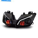 Headlight KT完全LEDヘッドライトアセンブリ川崎忍者ZX6R 2013-2018 Red KT Complete LED Headlight Ass...