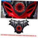 Headlight Suzuki GSXR1000のKT 2009-2016 K9完全LEDヘッドライトアセンブリレッドDRLキット KT for Suzuki...