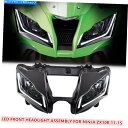 Headlight カワサキニンジャZX10R 11-15ホワイトランプの1x LEDモーターバイクヘッドライトアセンブリ 1X LED Motorbike H...