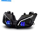 Headlight KT LEDヘッドライト川崎忍者250忍者300 2013-2018ブルー KT LED Headlight for Kawasaki Ni...